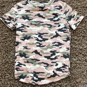 PINK Basic Pink Camo Tee